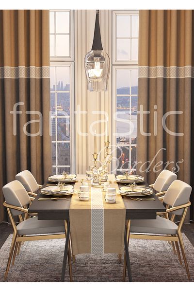 FANTASTIC BORDERS BORDURĂ PERDEA LĂTĂ ȚESUTĂ CU MODEL DE răchită / ACCESORII (10 CM. LĂȚime - 3,5 MT. LUNGIME)