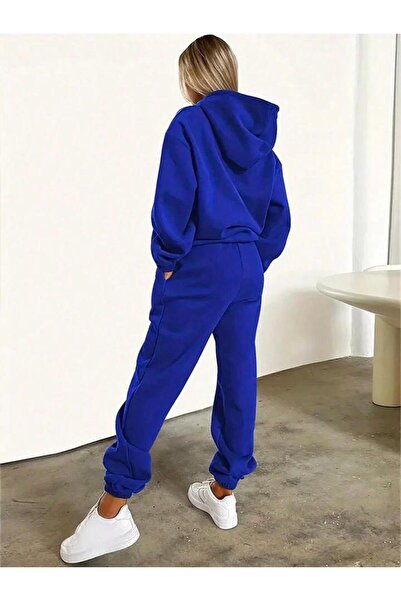 My Blog Γυναικεία Φούτερ Saks Blue Florida με στάμπα με ελαστική μέση και πόδια