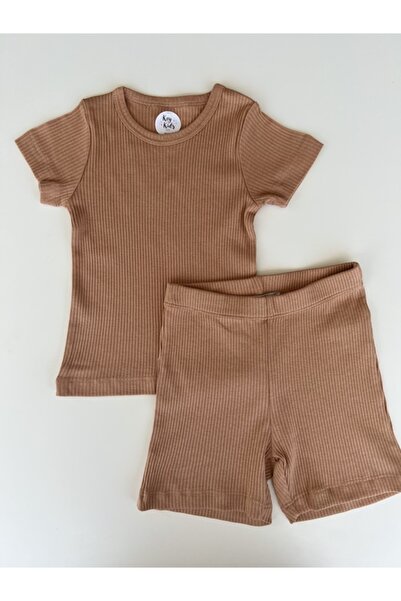 KEY KIDS طقم مودال مع شورت مضلع مانجو