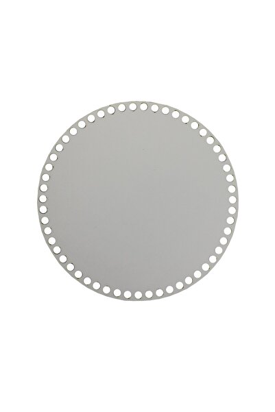 aladepo Ξύλινος Δίσκος Καλαθιού Βάση 15 cm Στρογγυλό Λευκό Διπλό Πρόσωπο 3mm