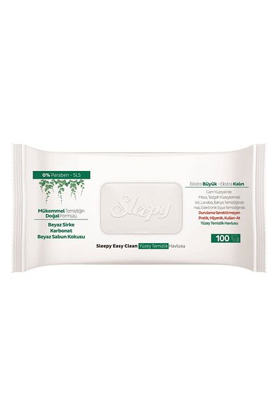 Sleepy Easy Clean Surface Cleaning Towel 100 Sheets with Plastic Cover (Set of 4) 400 Sheets