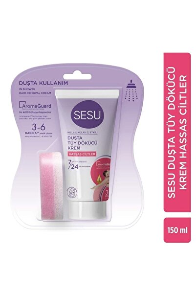 Sesu Super Hair Removal Cream for Sensitive Skin in Shower 150 Ml