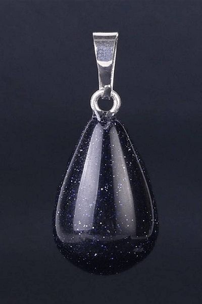 Tesbih Atölyesi Certified Drop Model Real Blue Star Stone Necklace