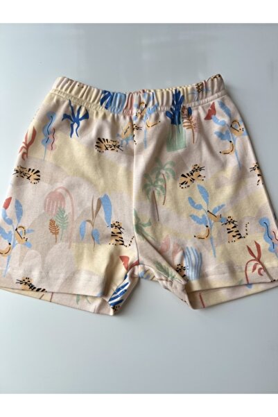 KEY KIDS Summer Safari Pattern Summer 100% Cotton Shorts