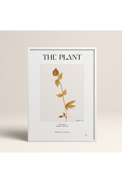 HOMEPACK Pictură cu un singur cadru The Plant Modern Art Poster Painting TK/272
