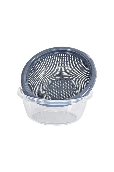 Emofom Strainer Container 4200 ml Basin Strainer & Pasta Strainer & Vegetable Fruit Washing Strainer