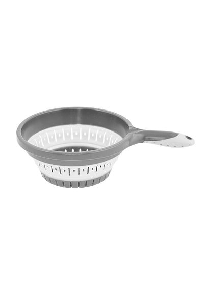 Emofom Foldable Strainer with Handle 3 Liter Strainer & Basin with Strainer