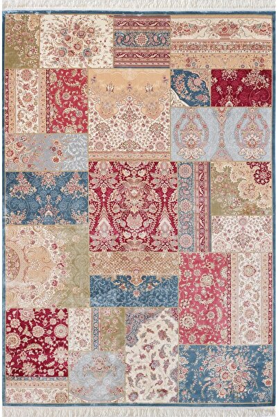 ELEXUS HALI Elexus Halı İpekhane 1600 Mavi Klasik Desen Salon Halısı