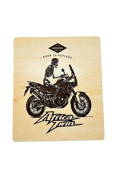 Dlyn Wooden Africa Twin Pot Pan Coaster