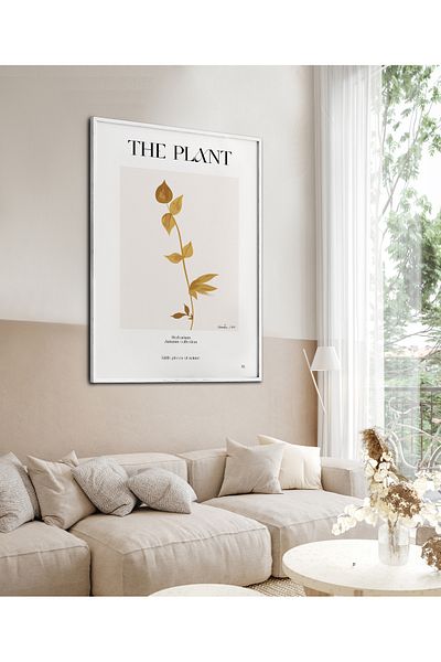 HOMEPACK Pictură cu un singur cadru The Plant Modern Art Poster Painting TK/272
