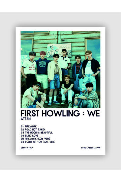 fırsatlar diyarı &TEAM First Howling: We K-pop Poster de perete - Decor de pe...
