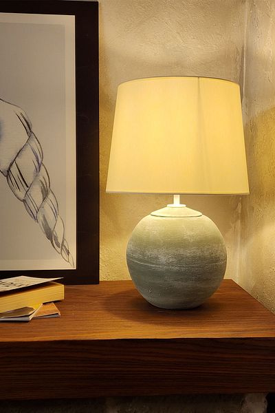 Qdec Vintage ceramic lampshade globe Green