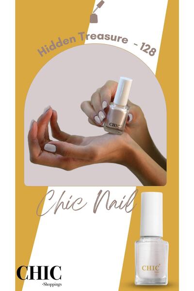Chic Nail Sedefli Beyaz Oje Hidden Treasure 128