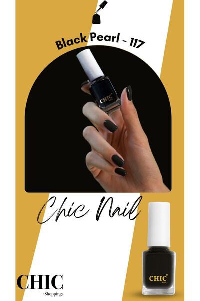 Chic Nail Siyah Oje Black Pearl 117