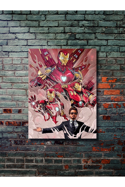 ZNC İronman, Marvel, Dizi, Film ve Karakter Özel Tasarım Poster Serisi, Eşsiz...