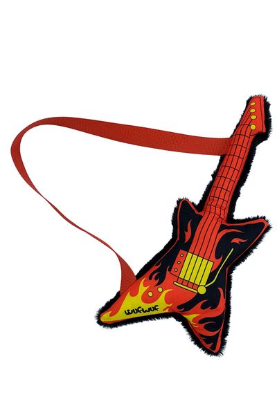 Havhav Guitar Shaped Plush And Sound Dog Toy Safe Dog Toys For Dog Horse Bring Game
