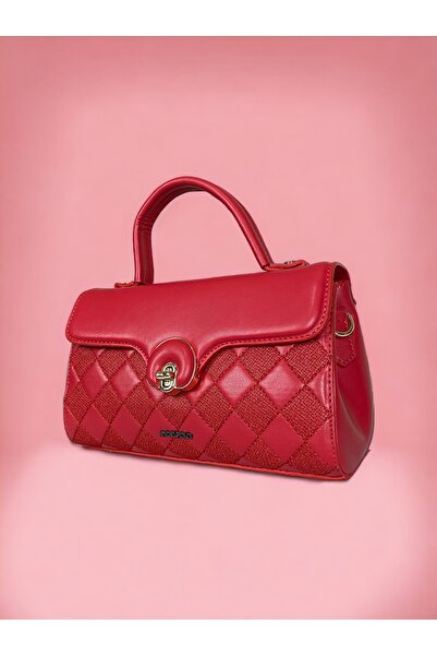 Angel Polo red hand and shoulder bag