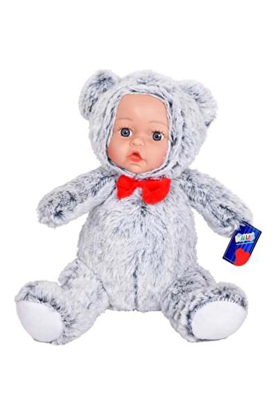HALLEY Oyuncak Bebek Yüzlü Hayvanlar 30Cm 62580 (Karışık Renk ve Model 1 Adet)