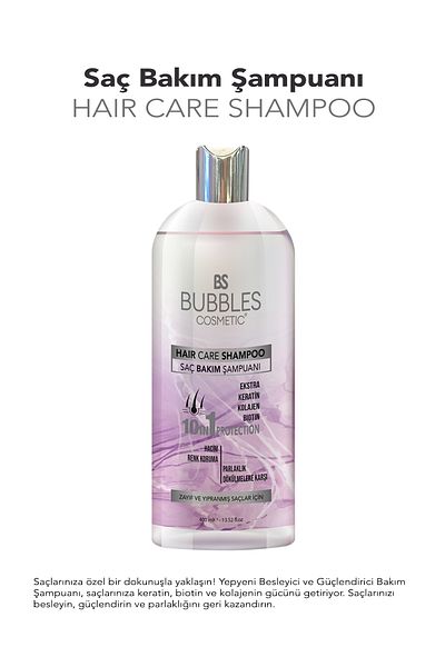 bs bubbles cosmetic Keratin Collagen and Biotin Hair Shampoo - 400MLL (and 200ML)