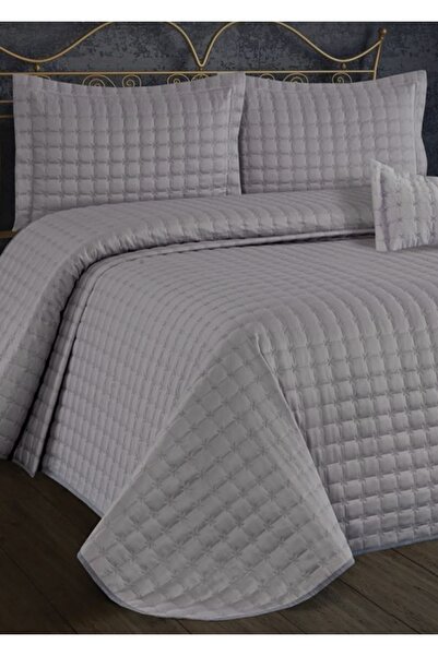 Zigana Home Yıldızlı Çift Kişilik Yatak Örtüsü En 250 Boy 260 Gri Zgn &192312#
