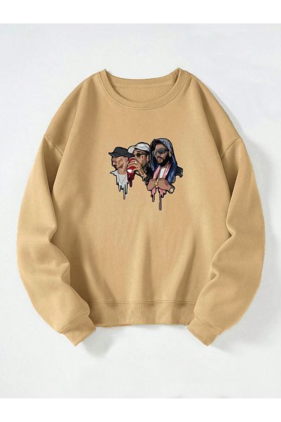 Ginevra Φούτερ Unisex Gangsta Printed Oversize