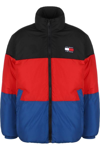 Tommy Hilfiger Herren Tommy Jeans Kalın Çizgili Puffer