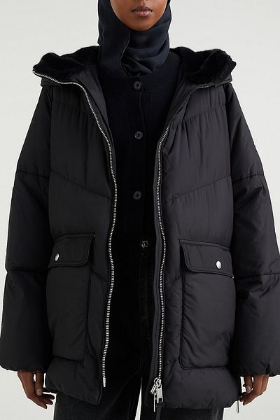 Tommy Hilfiger ČERNÝ Kabát pro ženy/dívky