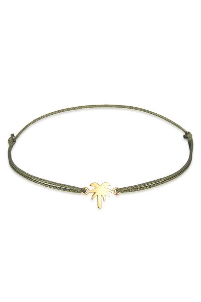 ELLI Armband Palme Beach Textilarmband 925 Silber