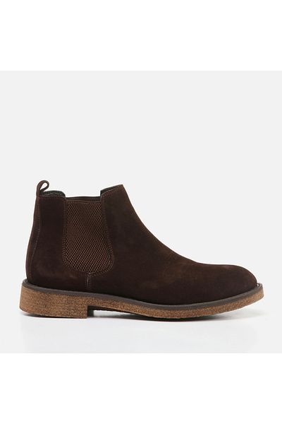 Hotiç Genuine Leather Brown Men's Casual Boots