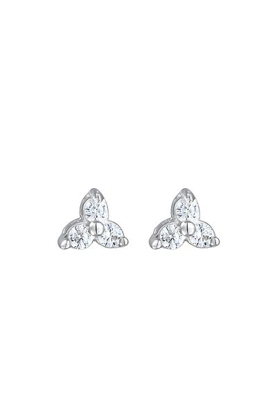 ELLI Ohrringe Stecker Dreieck Zirkonia 925 Silber
