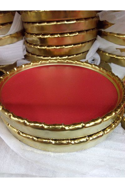 İpek Gold Gilded Edged Cup Plate (6 Pieces)
