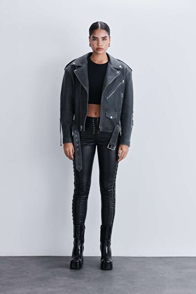 İLKNUR DİK LEATHER LİNDA DERİ CEKET