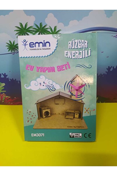 Emin İş Eğitim RÜZGAR ENERJİLİ EV YAPIM SETİ DENEY SETİ