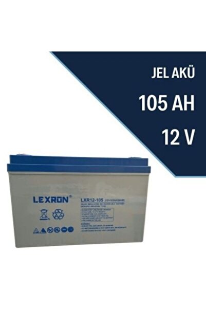 Lexron 12V 105AH JEL AKÜ (NANO TEKNOLOJİ) SOLAR AKÜ