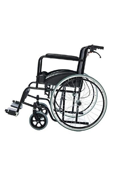 FUHASSAN Fh02 Katlanabilir Manuel Tekerlekli Sandalye Ve Krom Ayaklık