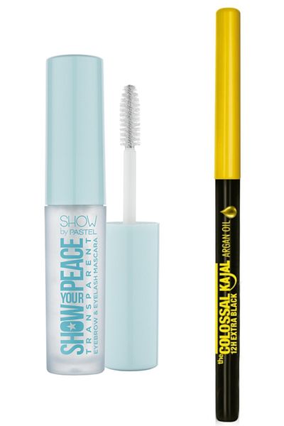 Show by Pastel Maybelline New York - Colossal Cashew Liner, Black + Transparent Eyebrow and Eyelash Mascara