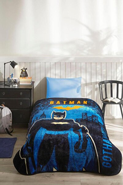 Özdilek Batman Gotham Lisanslı Tek Kişilik Çocuk Battaniyesi 155x215