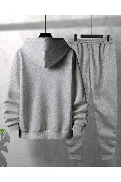 mercoledi Mărimea 23 Set de trening cu glugă, cu imprimeu de jos, de sus, oversize Boyfirend