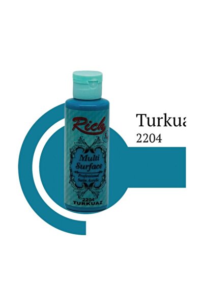 Rich Multi Surface 2204 Turkuaz Akrilik Boya 120 cc