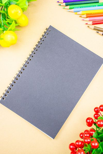 Four Kids Black Cover Notebook 14x20cm 50 Sheets 100 Pages Notebook