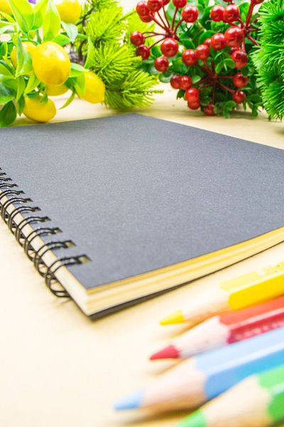 Four Kids Black Cover Notebook 14x20cm 50 Sheets 100 Pages Notebook