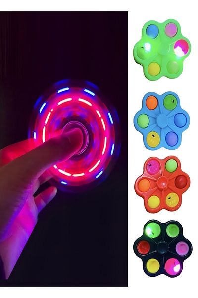 RoseRoi Toy Lighted Popit Stress Wheel (1 Piece)