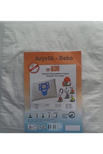 Arçelik S 4240 Dust Bag (5 Pieces)