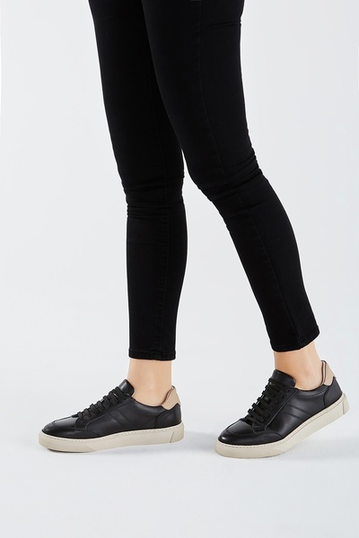 Valmenti Cinzia Kadın Siyah\Nude Hakiki Deri Sneakers & Spor Ayakkabı
