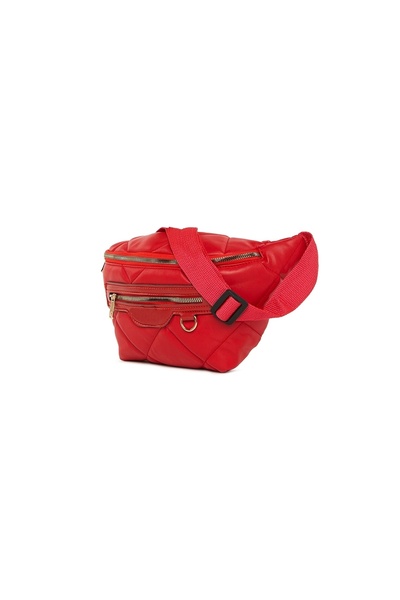 Boldy Quilted Waist Bag Quilted Shoulder Bag with Pocket Waist Bag Shoulder and Waist Bag Embroidered Waist Bag