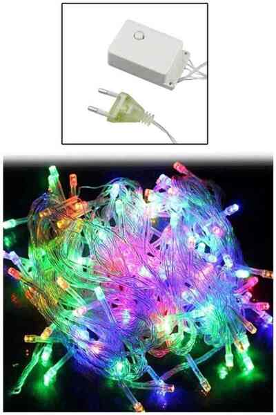 KULVARAVM LED με βύσμα, διακοσμητικό φωτιστικό 10mt 90 LED RGB Φωτιστικό Χρισ...