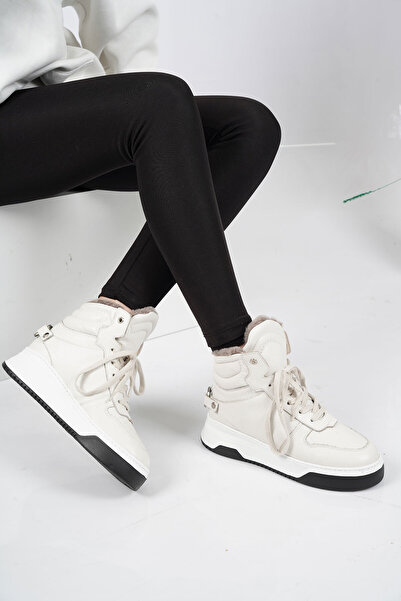 Osso Hakiki Deri Kürklü Kadın Sneaker Bot 222114204