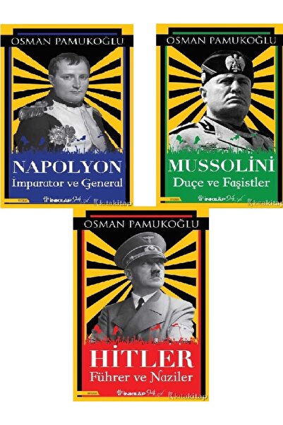 Kronik Kitap Napolyon - Mussolini - Hitler - Osman Pamukoğlu 3 KİTAP SET