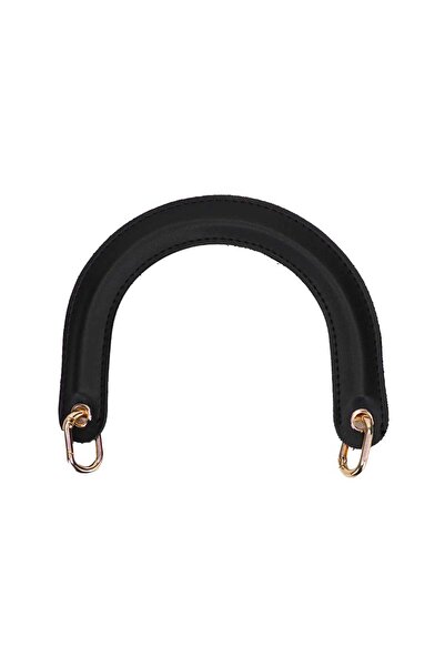 Ritzz Deri Dior Çanta Sapı C Model Gold Kancalı - Siyah