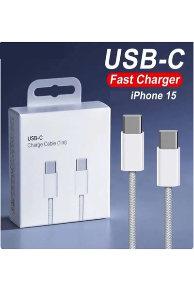 AKKAYA TECHNOLOGY USB-C kablo Apple iPhone 15 için Pro Max PD için hızlı şarj...